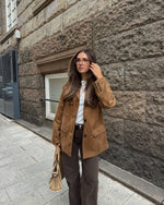 Blazer Femme coupe droite avec revers crantés - Emilia Lane