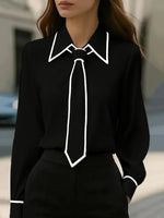 Blouse à col oversize pour Femme - Emilia Lane
