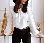 Blouse élégante à col noué pour Femme - Emilia Lane