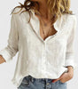 Blouse Longue en Lin et Coton à Boutons pour Femme | Idéale pour le Quotidien - Emilia Lane