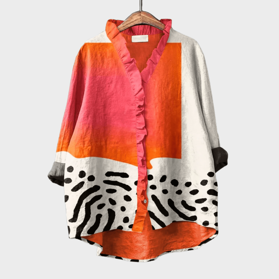 Artistic Pattern Blouse for Women