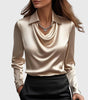 Blouse Satin à Manches Longues pour Femmes - Emilia Lane