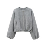 Blouson Bomber Femme Col Rond pour Femmes - Emilia Lane