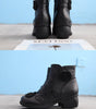 Bottes à Talon Moyen en Cuir avec Motifs Floraux pour Femme - Emilia Lane