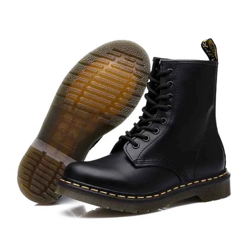 Genuine Leather Lace-Up Ankle Boots for Women | Comfort Sole