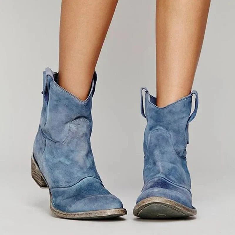 Suede Heel Bootie for Women
