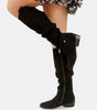 Flat Suede Over-the-Knee Boots for Women