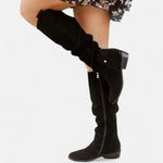 Flat Suede Over-the-Knee Boots for Women