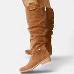 Flat Suede Over-the-Knee Boots for Women