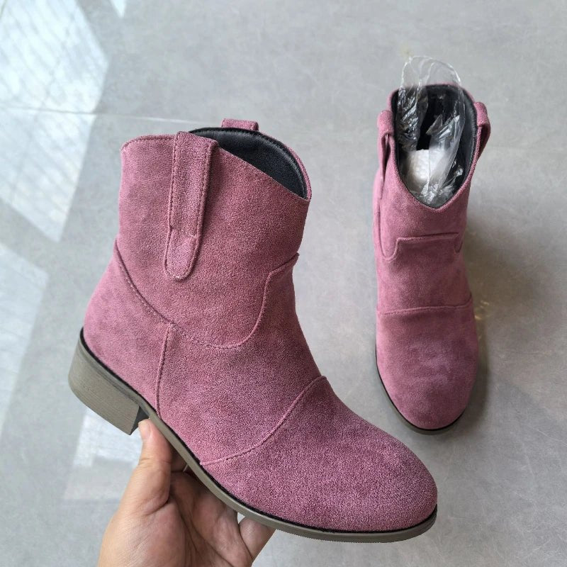 Suede Heel Bootie for Women