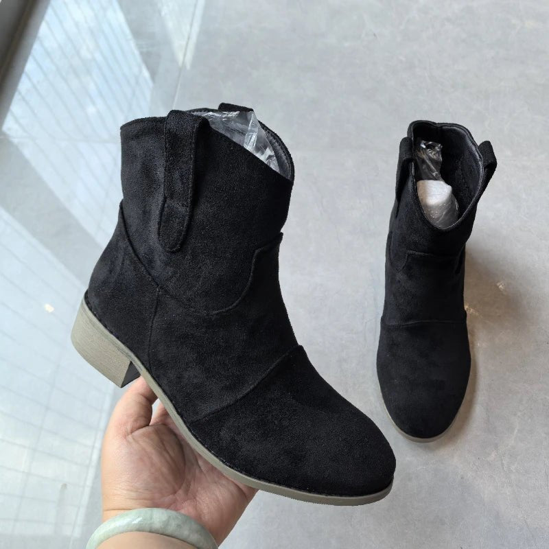 Suede Heel Bootie for Women