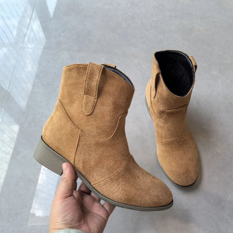 Suede Heel Bootie for Women