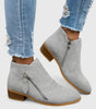 Faux Leather Heel Bootie for Women