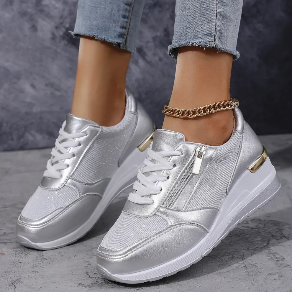Chaussures de Sport à Lacets et Fermeture Éclair pour Femmes - Emilia Lane