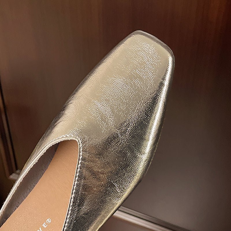 Chaussures plates en cuir vegan pour femmes - Emilia Lane