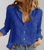 Chemise en Lin Décontractée à Manches Longues pour Femmes - Emilia Lane