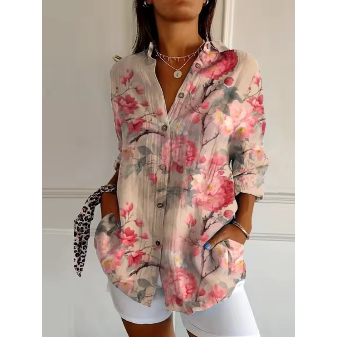 Chemise Longue à Imprimé Floral pour Femmes - Emilia Lane