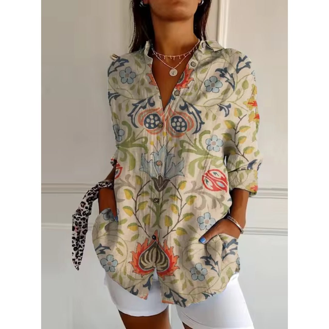 Chemise Longue à Imprimé Floral pour Femmes - Emilia Lane