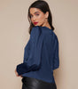Chemise Satin à Manches Longues pour Femme - Emilia Lane