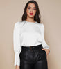 Chemise Satin à Manches Longues pour Femme - Emilia Lane