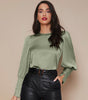 Chemise Satin à Manches Longues pour Femme - Emilia Lane