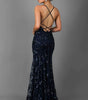 Sequin Long Dress with Straps and V-Neck for Women | Perfect for Going Out