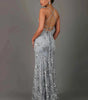 Sequin Long Dress with Straps and V-Neck for Women | Perfect for Going Out