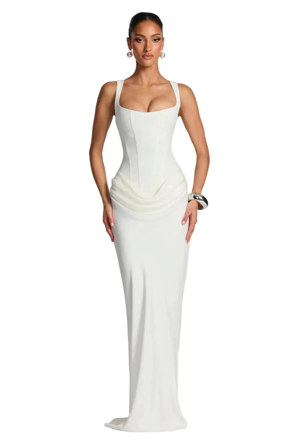 Fitted Long Sleeveless Dress for Women | Perfect for Evening Events