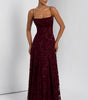 Draped Long Floral Pattern Dress with Straps for Women | Perfect for Outings