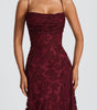 Draped Long Floral Pattern Dress with Straps for Women | Perfect for Outings