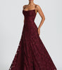 Draped Long Floral Pattern Dress with Straps for Women | Perfect for Outings
