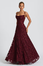 Draped Long Floral Pattern Dress with Straps for Women | Perfect for Outings