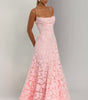 Draped Long Floral Pattern Dress with Straps for Women | Perfect for Outings