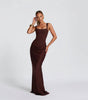 Long Dress with Wide Straps and Corset Detail for Women | Perfect for Going Out