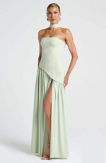 Asymmetrical Long Strapless Dress for Women | Perfect for Going Out