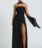 Asymmetrical Long Strapless Dress for Women | Perfect for Going Out