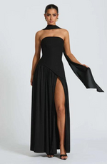 Asymmetrical Long Strapless Dress for Women | Perfect for Going Out