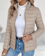 Doudoune Matelassée Col Montant pour Femme | Idéale pour l'Hiver - Emilia Lane