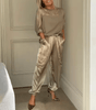 Ensemble Deux Pièces en Satin pour Femmes - Emilia Lane
