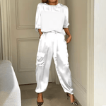 Ensemble Deux Pièces en Satin pour Femmes - Emilia Lane
