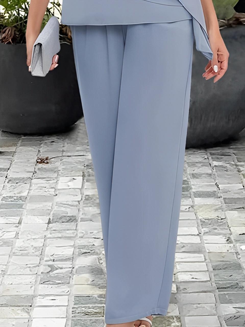 Elegant Two-Piece Set with Flutter Sleeves for Women | Ideal for Spring