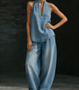 Ensemble en Denim Deux Pièces pour Femme | Idéal pour le Quotidien - Emilia Lane