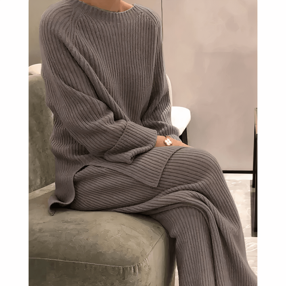 Ensemble en Tricot à Manches Longues pour Femme | Idéal pour le Quotidien - Emilia Lane