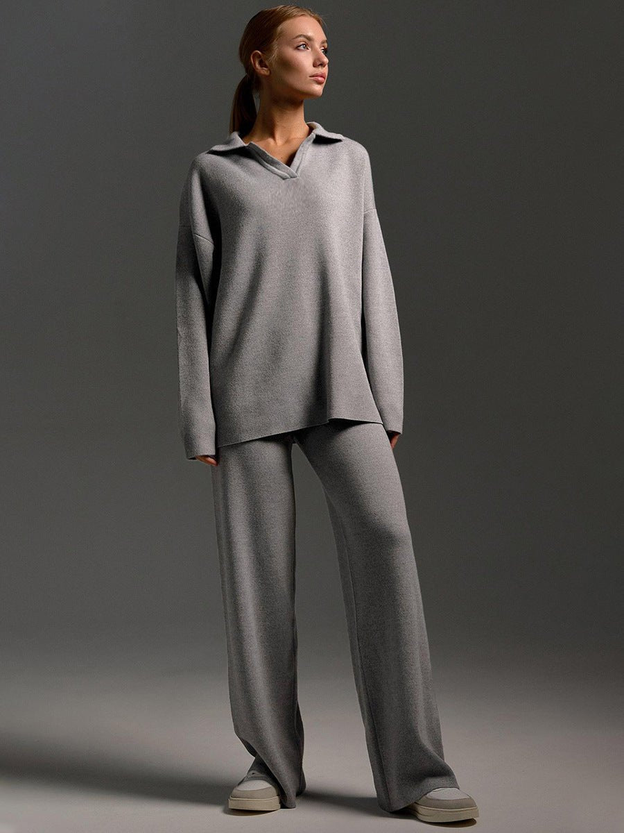 Ensemble Pantalon à Col Polo pour Femmes - Emilia Lane
