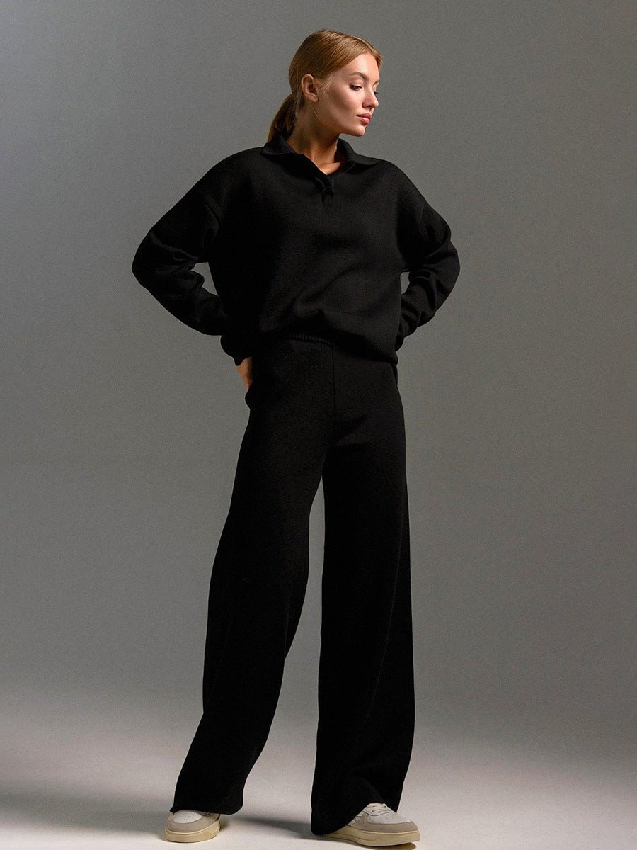 Ensemble Pantalon à Col Polo pour Femmes - Emilia Lane