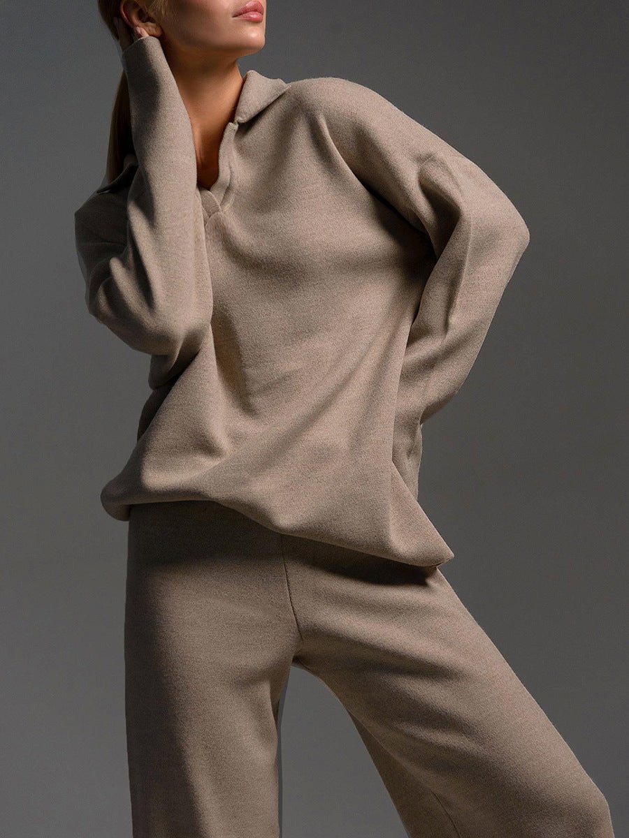Ensemble Pantalon à Col Polo pour Femmes - Emilia Lane