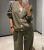 Ensemble Pantalon et Cardigan en Laine pour Femmes - Emilia Lane