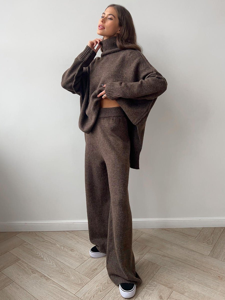 Ensemble pull à col roulé avec pantalon pour femme - Emilia Lane
