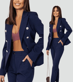 Ensemble Tailleur Double Boutonnage pour Femmes - Emilia Lane