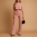 Ensemble Top et Pantalon Tailleur pour Femmes - Emilia Lane